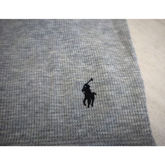 Polo Ralph Lauren PWLC2X Men Sz 3X Light Gray Heather Waffle L/S Crew Shirt - Picture 7 of 9